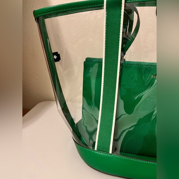 Kate Spade Emerald Green Clear Tote - Picture 8 of 8